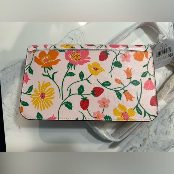 Kate Spade Madison Strawberry Garden Printed Flap Convertible Crossbody - NWT - Picture 9 of 11